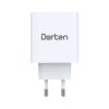 3-Port USB Smart ID 37W Wall Quick Charger QC4+ - PD3.0+2.4A_DN2